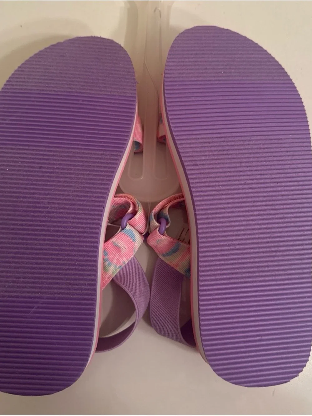 The Children's Place Pink Pastel Tie-Dye Strap Sandals